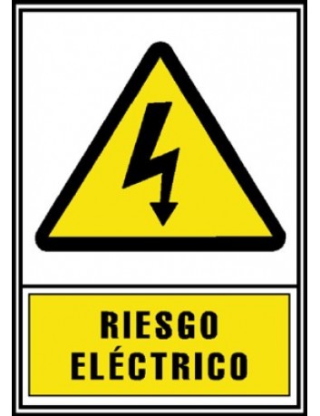PLACA INFORMACION "RIESGO...