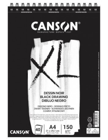 BLOCK XL DESSIN NOIR DINA-4...
