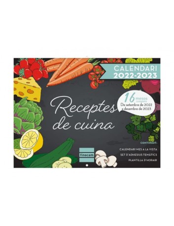 CALENDARIO DE PARED RECETAS...