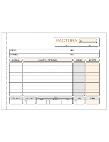 TALONARIO FACTURAS 4ª APAISADO